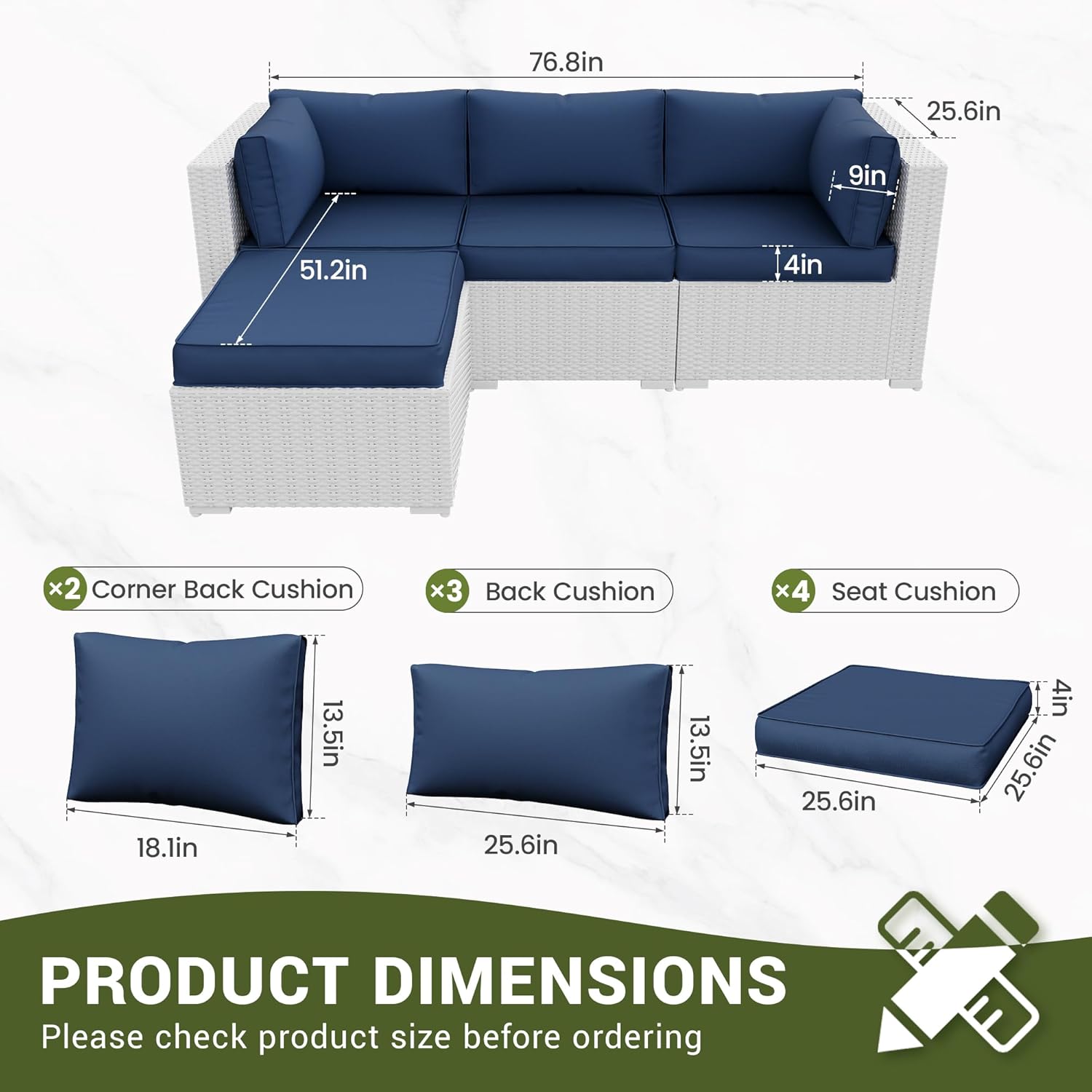 Dış Mekan Veranda Bölmeli Mobi - Outdoor Furniture Replacement Fabric incelemesi ve fiyatı