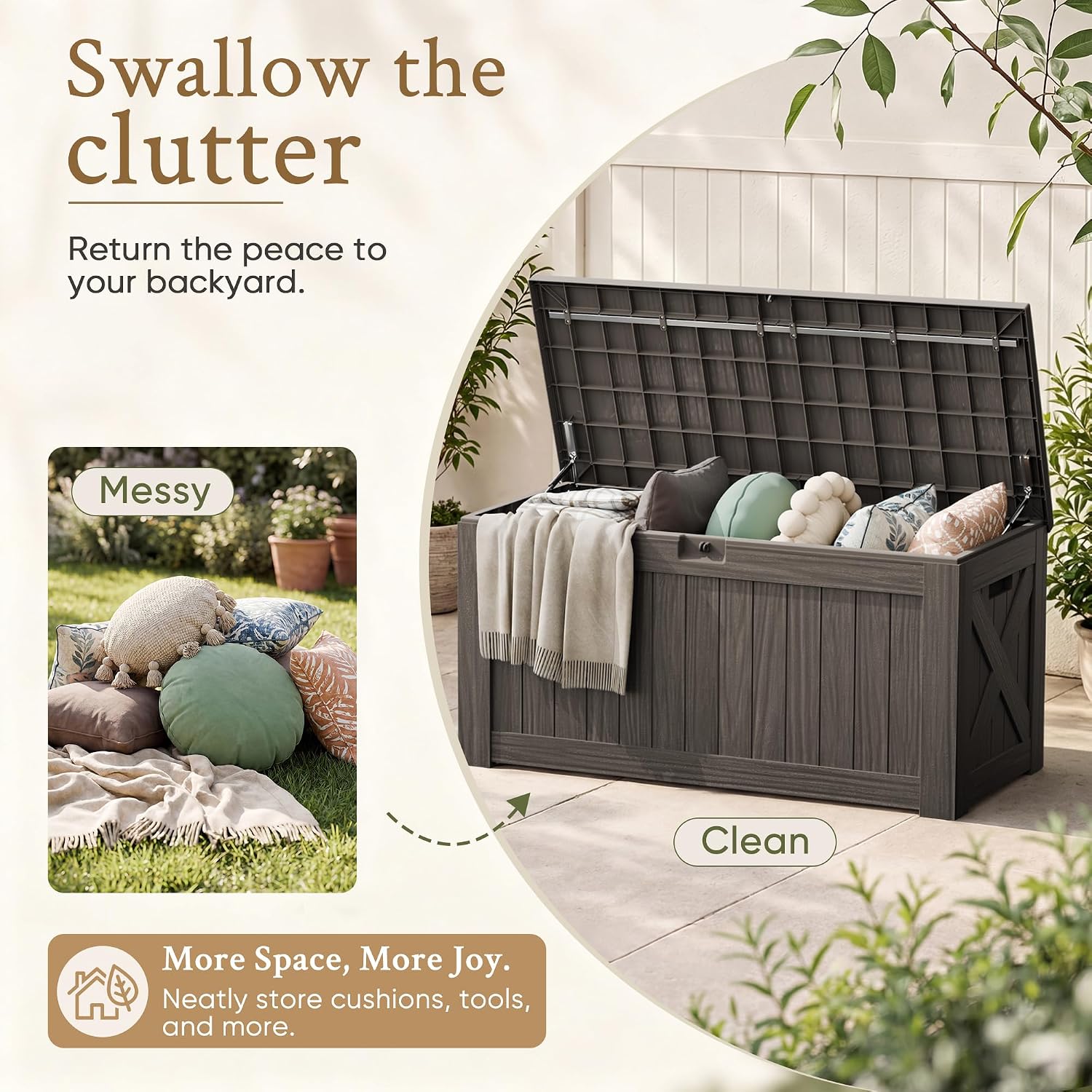 120 Galon Büyük Bahçe Dolabı,  - Outdoor Furniture Wood incelemesi ve fiyatı